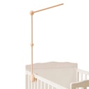 Baby Crib Mobile Holder - Wooden Mobile Arm for Crib,Crib Mobile Arm,Mobile Crib Hanger (Wooden Arm)