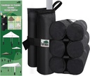 Eurmax USA Weight Bags for Pop up Canopy Outdoor Shelter,Gazebo Instant shelter Leg Canopy Weights, Sand Bags, Set of 4(Black)