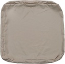 FLYMEI Patio Cushion Covers 24x24x4 Waterproof Outdoor Cushion Cover Replacement 1Pack Outdoor Seat Cushion Slipcover for Rattan Chair Sofa, Taupe