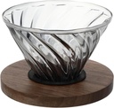 Lurrose Practical Tea Funnel for Ash Glass Coffee Pot High Filtering Precision Enjoy Tea
