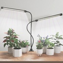 Grow Light, 6500K Full Spectrum White Red Blue 84 LED Plant Lamp Clip-on Desk for Indoor Plants Growing, 5 Dimmable Levels & Timer Setting 4/8/12H