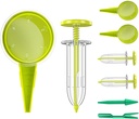 8 Pack Sowing Seed Dispenser Seeder Sower Planter Set, Handheld Mini Seedlings Dibber and Widger Garden Hand Tool, Ideal Gardening Tools for Small Seeds of Flowers, Vegetables