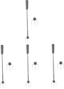 balacoo 4sets Stainless Steel Rotating BBQ Forks Air Fryer Oven Roast Chicken Tool for Grilling Turkey Meat Spit Handle Easy to Clean Store