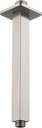 Voolan Shower Arm with Flange, Ceiling Mounted Fixed Shower Pipe, Bathroom Straight Rain Shower Replacement Arm, Universal Connection 1/2 NPT (8 Inch Square, Brushed Nickel)