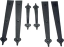 Household Essentials Garage Handle and Hinge Magnets – Decorative Magnetic Hardware Steel Doors, Easy Installation, Durable & Weatherproof, Set of 6