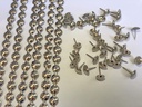 decotacks® Upholstery Nails/Tacks Trim, 10 Pcs of 1.1 Yards Long Strips, can Cover 11 Yards (Nickel (Silver Like), 7/16in (11MM)) DX0511NI-S1M