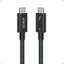 Anker Prime Thunderbolt 5 Cable, 3.3 FT USB C to USB C Cable, 240W Charging, 80Gbps Data Transfer, Up to 120Gbps Bandwidth, 8K/4K Displays, for iPhone 16, MacBook, and More (Thunderbolt 5-Certified)