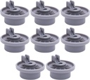 BlueStars 165314 Dishwasher Lower Rack Wheel - Compatible for Bosch & Kenmore Dishwashers - Replaces 420198 423232 AP2802428 PS8697067 - Easy to Install - PACK OF 8