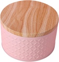 NUOBESTY Boy Girl Snack Box Durable for Bakery Treats Pink Round Storage for Cookies Candies and Desserts for Gifts and Special Occasions