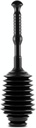 Master Plunger MP100-3 Heavy Duty Toilet Plunger Clears, Kitchen Sinks, Garbage Disposal and, Toilets Fast. Equipped with Patented Automatic Air Relief Valve, Black