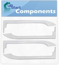 2-Pack 5304486359 Refrigerator Door Handles Set Replacement for Frigidaire FFTR1831QP2 Refrigerator - Compatible with 5304486359 White Door Handles - UpStart Components Brand
