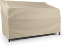 Covermates Outdoor Sofa Loveseat Cover - Water Resistant Polyester, Drawcord Hem, Mesh Vents, Seating and Chair Covers, 48W x 26D x 34H, Khaki