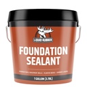 Liquid Rubber Basement and Foundation Repair Sealant - Waterproof Concrete Sealer & Crack Filler - Flexible Coating for Indoor & Outdoor Use - Waterproofing Paint - Black, 1 Gallon