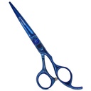 Equinox Razor Edge Series Professional Hair Scissors - 6.5” Premium Japanese Stainless Steel Hair Cutting Scissors, Hair Shears for Hair Cutting, Barber Accessories & Hair Salon Supplies - Blue