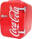 Cooluli Retro Coca-Cola Mini Fridge for Bedroom - Car, Office Desk & College Dorm Room - 4L/6 Can 12V Portable Cooler & Warmer for Food, Drinks & Skincare - AC/DC and Exclusive USB Option (Coke, Red)