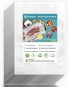 Chamber Vacuum Sealer Bags,8"x10" 200 Pcs Pre-cut Chamber Machine Pouches,Heavy Duty Chamber Vacuum Bags for Commercial Sealer,Food Storage,Meal Prep,Sous Vide,Meat Cheese Goods, BPA Free