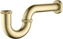 KIBI Bottle P-Trap for Bathroom Sink, 1.5-inch | Decorative Brass Waste Drain Kit | Bathroom Basin Plumbing Fixture | Easy Install, Leak-Proof | Brushed Gold, KPT101
