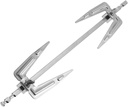Stainless Steel Rotisserie Fork 9.8 Inch Universal Air Fryer and Oven Rotating Spit Fork for Grilling Chicken Fish Pork Bbq