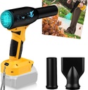 Jet Fan Mini Blower，350W Stepless 90000 RPM Cordless Air Duster Comaptible with Dewalt 20V&60V Battery with 3 Gear Adjustable Electric Air Duster for Car Dust Cleaning, Outdoors BBQ Leaf Cleaning