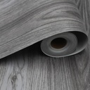 Peel and Stick Floor Tile - 11.8" X 394" Grey Vinyl Flooring Roll, Wood Grain Textured with Waterproof, Slip-Resistant - for Bathroom, Rv