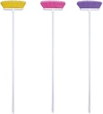 The Original Soft Sweep Magnetic Action Broom Assorted Colors with White Metal Handles (2 Brooms)