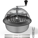 AC Infinity Bud Leaf Bowl Trimmer 16", Clear Visibility Dome with Sharp Stainless Steel Blades, for Twist Spin Cutting Leaves, Buds, Flowers, Hydroponics Plants