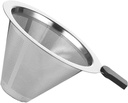 Wear-resistant Stainless Steel Coffee Dripper Rust Filter for Smooth Brewing Easy to Clean for Coffee and Tea Lovers Random Handle Design