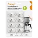 Aieve Appliance Rollers, 8 Pack Small Appliance Slider, Self Adhesive Caster Wheels, Mini Swivel Wheels for Kitchen Countertop Easy Moving