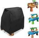 AKEfit Kids Water Table Cover Fits Rain Showers Splash Pond Water Table for Toddlers, Waterproof Dustproof Outdoor Toys Cover-Cover Only, Black