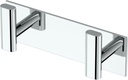 Gatco 1283 Elevate All Modern Décor Double Rectangle Hook, Chrome/Wall Mounted 6.5" W X 2" H 2-Hook/Robe, Towel Hook for Bathroom